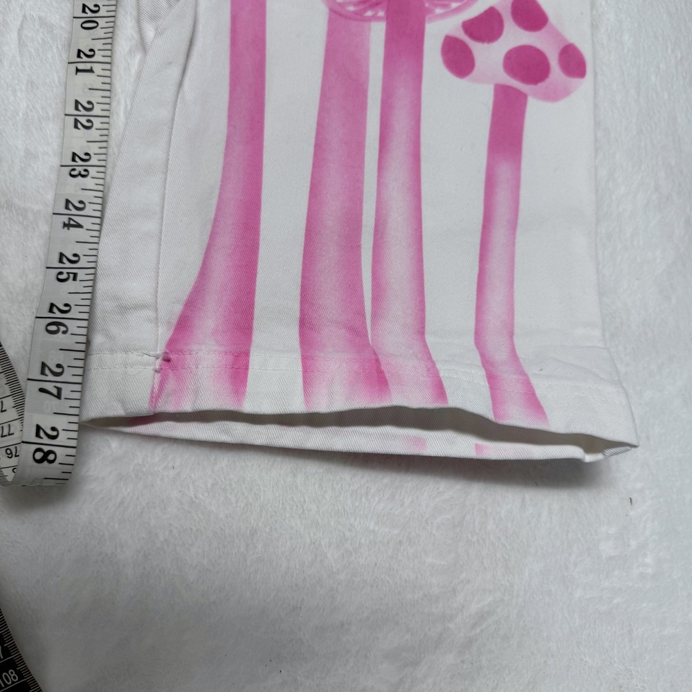 BIG BUD PRESS High‎ Rise Work Pants Airbrush Blue Tie Dye Pink Mushroom Print S - Picture 8 of 9